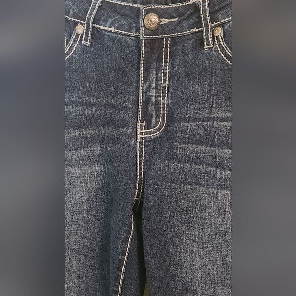 Lux Nation Sz 28/6 Women's Denim Blue Jeans - Picture 4 of 10